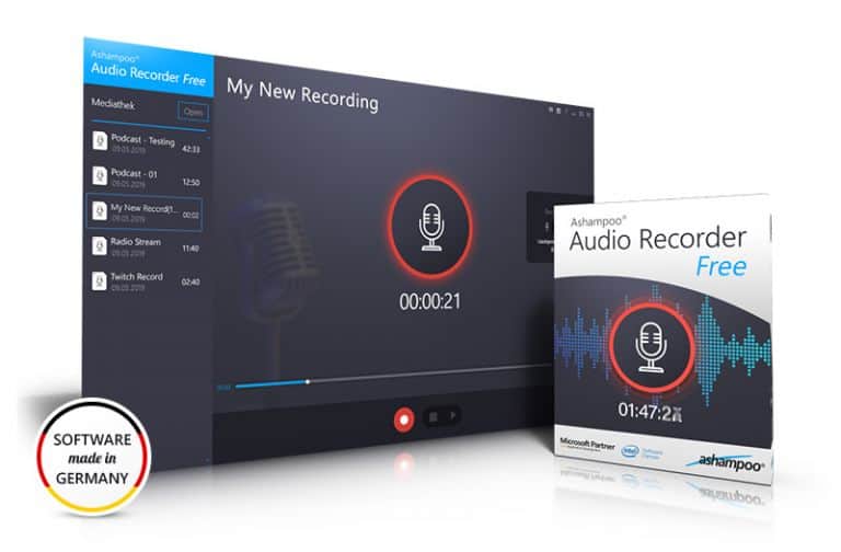 Audio Recorder Free 👉 Vollversion für Audioaufnahmen gratis sichern!