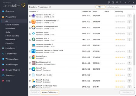 Ashampoo UnInstaller 12 gratis